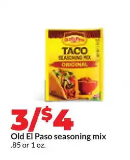 Hy-Vee Old El Paso seasoning mix offer