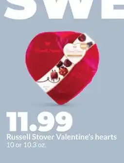 Hy-Vee Russell Stover Valentine's hearts offer