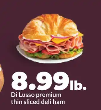 Hy-Vee Di Lusso premium thin sliced deli ham offer