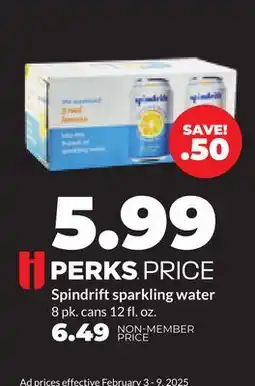 Hy-Vee Spindrift sparkling water offer