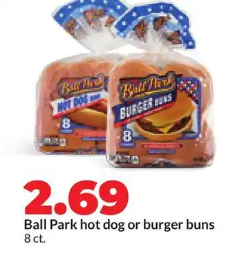 Hy-Vee Ball Park hot dog or burger buns offer