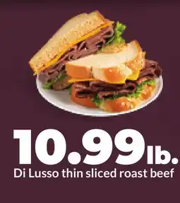 Hy-Vee Di Lusso thin sliced roast beef offer