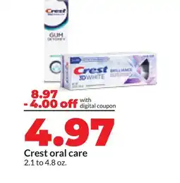 Hy-Vee Crest oral care offer