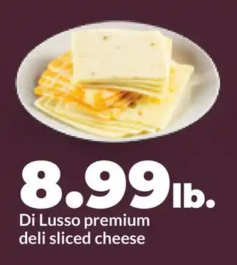 Hy-Vee Di Lusso premium deli sliced cheese offer