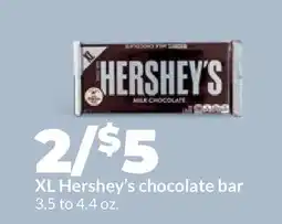 Hy-Vee XL Hershey's chocolate bar offer