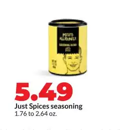 Hy-Vee Just Spices seasoning offer