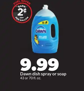 Hy-Vee Dawn dish spray or soap offer