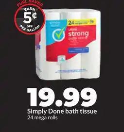 Hy-Vee Simply Done bath tissue offer