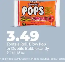 Hy-Vee Tootsie Roll, Blow Pop or Dubble Bubble candy offer