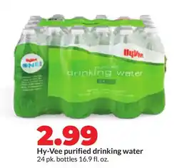 Hy-Vee Hy-Vee purified drinking water offer