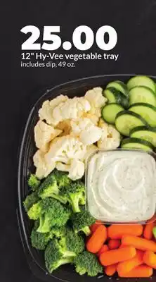 Hy-Vee 12 Hy-Vee vegetable tray offer