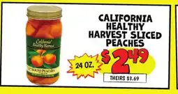 Ollie's CALIFORNIA HEALTHY HARVEST SLICED PEACHES offer