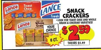 Ollie's LANCE SNACK CRACKERS offer