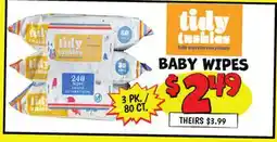 Ollie's Tidy Tushies BABY WIPES offer