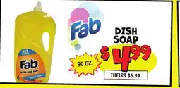 Ollie's FAB DISH SOAP offer