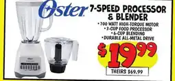 Ollie's OSTER 7-SPEED PROCESSOR & BLENDER offer