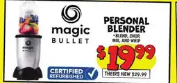 Ollie's magic BULLET PERSONAL BLENDERS offer