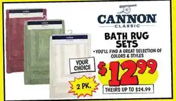 Ollie's CANNON BATH RUG SETS offer