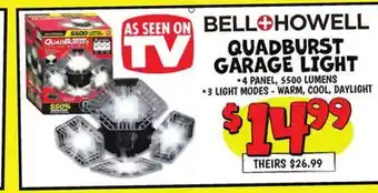 Ollie's BELL+HOWELL QUADBURST GARAGE LIGHT offer