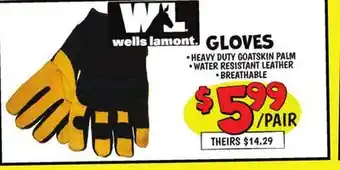 Ollie's WELLS LAMONT GLOVES offer