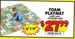 Ollie's FOAM PLAYMAT offer