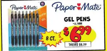 Ollie's PAPER MATE GEL PENS offer