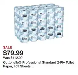 Office Depot Cottonelle Professional Standard 2-Ply Toilet Paper, 451 Sheets Per Roll, Pack Of 60 Rolls offer