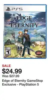 Game Stop Edge of Eternity GameStop Exclusive - PlayStation 5 offer