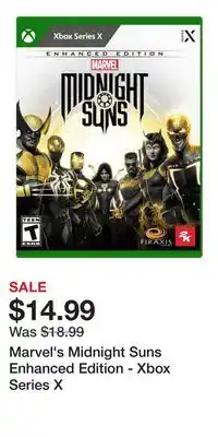 Game Stop Marvel's Midnight Suns Enhanced Edition - Xbox Series X offer