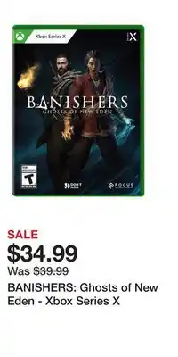 Game Stop BANISHERS: Ghosts of New Eden - Xbox Series X offer