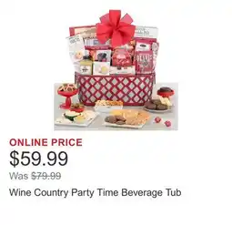 Costco Wine Country Party Time Beverage Tub offer