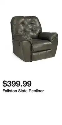 Big Lots Fallston Slate Recliner offer