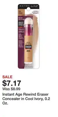 Big Lots Instant Age Rewind Eraser Concealer in Cool Ivory, 0.2 Oz offer