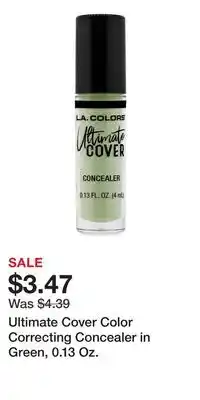 Big Lots Ultimate Cover Color Correcting Concealer in Green, 0.13 Oz offer