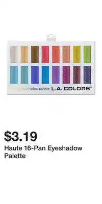 Big Lots Haute 16-Pan Eyeshadow Palette offer