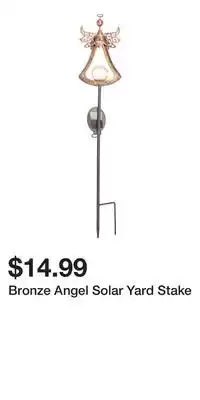 Big Lots Bronze Angel Solar Yard Stake offer