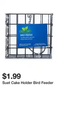 Big Lots Suet Cake Holder Bird Feeder offer