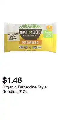 Big Lots Organic Fettuccine Style Noodles, 7 Oz offer