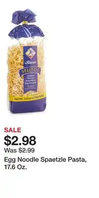 Big Lots Egg Noodle Spaetzle Pasta, 17.6 Oz offer