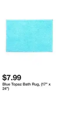 Big Lots Blue Topaz Bath Rug, (17 x 24) offer