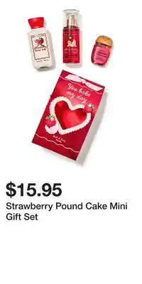 Bath & Body Works Strawberry Pound Cake Mini Gift Set offer