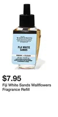 Bath & Body Works Fiji White Sands Wallflowers Fragrance Refill offer