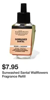 Bath & Body Works Sunwashed Santal Wallflowers Fragrance Refill offer