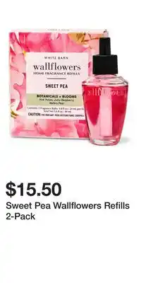 Bath & Body Works Sweet Pea Wallflowers Refills 2-Pack offer