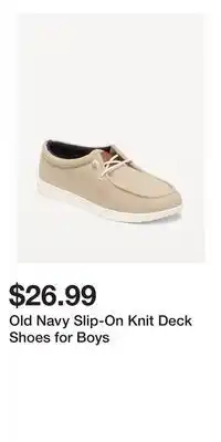 Old Navy Old Navy Slip-On Knit Deck Shoes for Boys offer