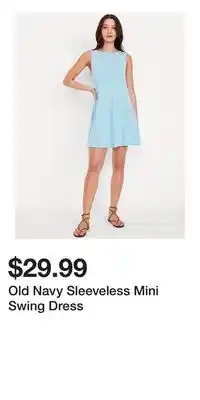 Old Navy Old Navy Sleeveless Mini Swing Dress offer