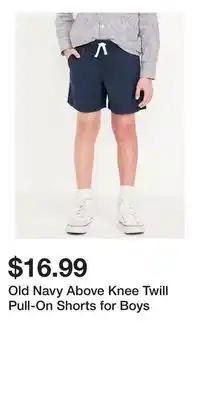 Old Navy Old Navy Above Knee Twill Pull-On Shorts for Boys offer