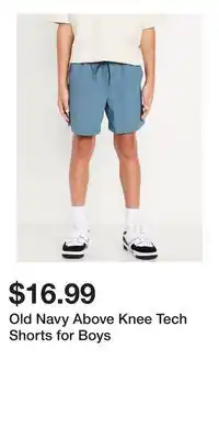 Old Navy Old Navy Above Knee Tech Shorts for Boys offer