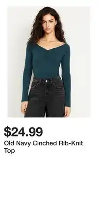 Old Navy Old Navy Cinched Rib-Knit Top offer