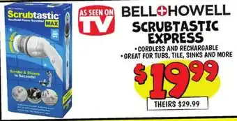 Ollie's BELL HOWELL SCRUBTASTIC MAX EXPRESS offer